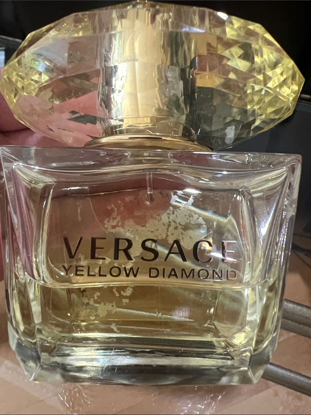 Versace Yellow Diamond Gls Perf. Bottle in Yellow and Clear